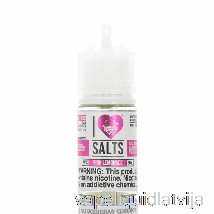 Rozā Limonāde - I Love Salts - 30ml 50mg Vape šķidrums